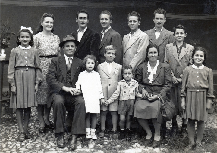 Chemello Gaetano con la famiglia